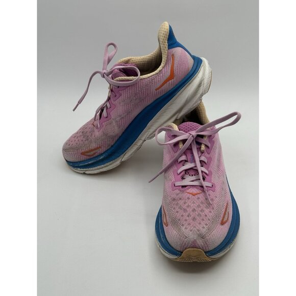 Hoka One One Womens Clifton 9 1127896  Pink Running Shoes Sneakers 7.5 - Picture 8 of 10